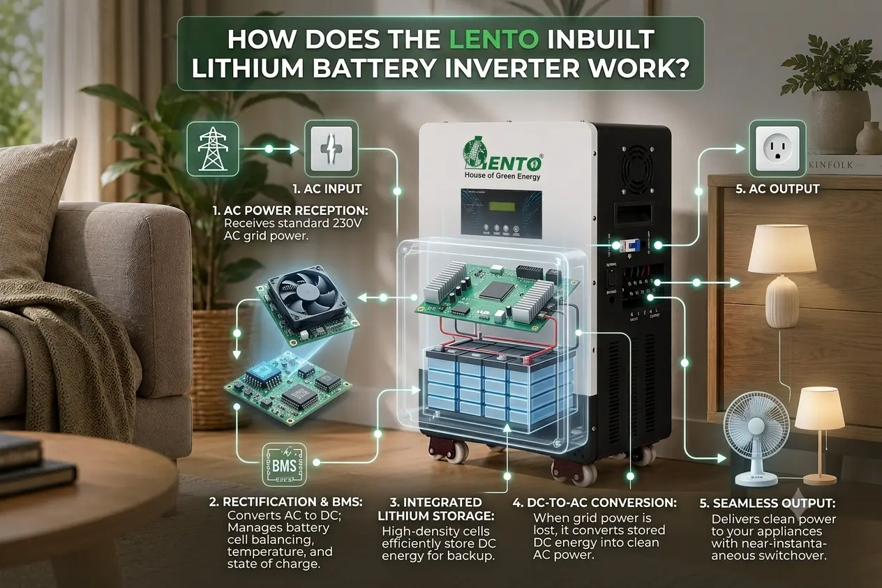How Does an Inbuilt Lithium Battery Inverter Work?